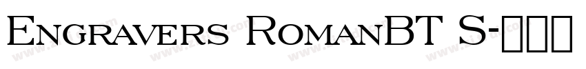 Engravers RomanBT S字体转换